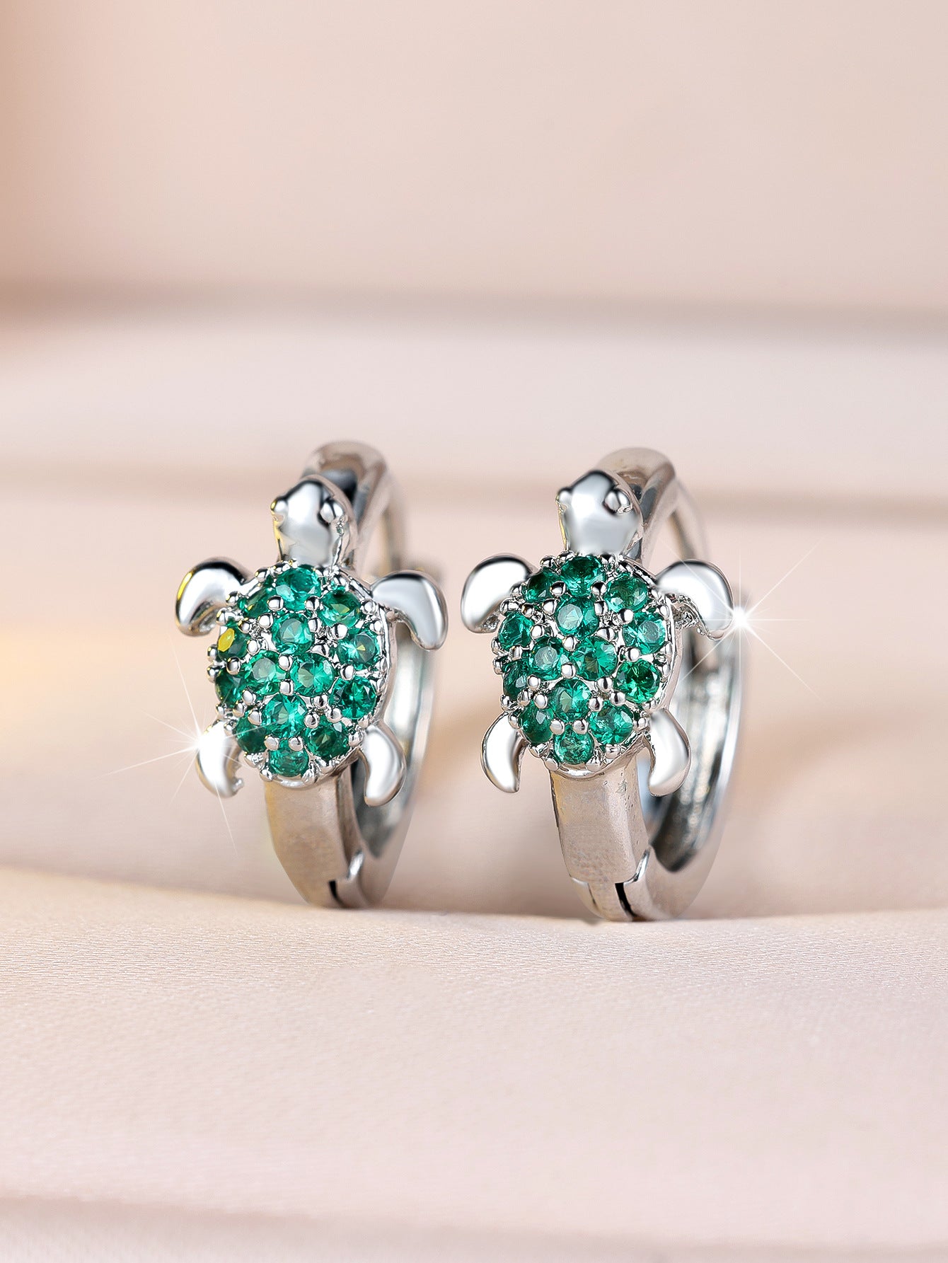 Diamant Émeraude en Platine