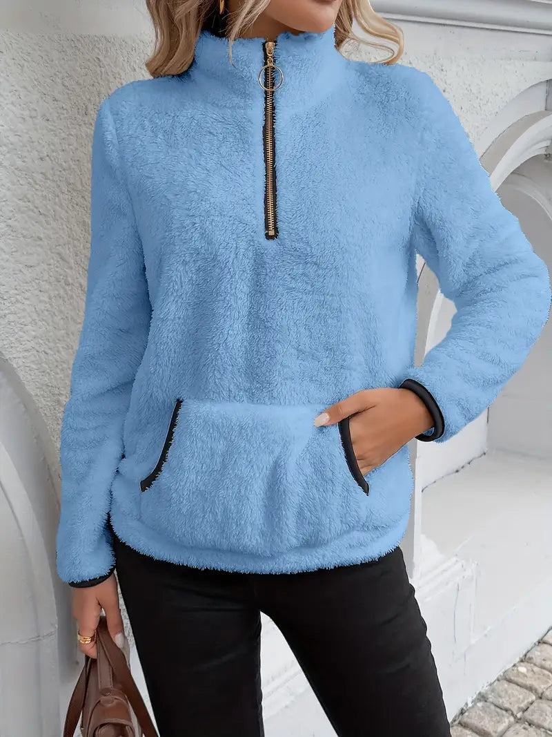 Pull Nuage™ | Cosy Demi-Zip Blanc