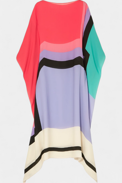 Elenora™ | Caftan Luxe à Imprimé Géométrique