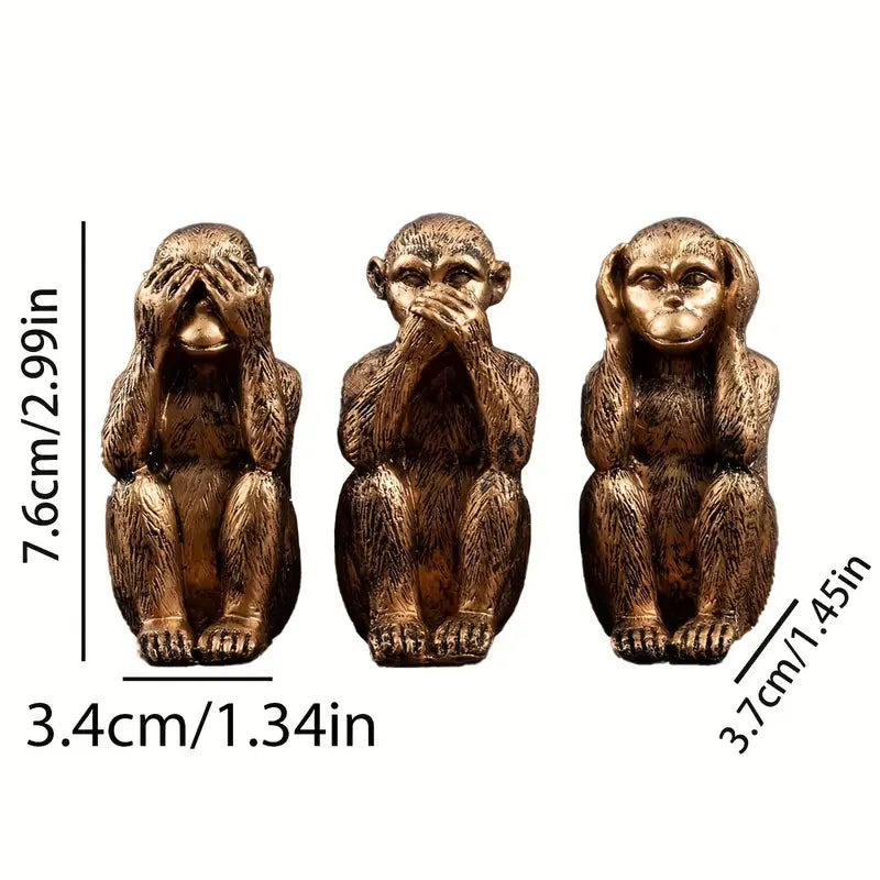 WiseChimp™ | Ensemble de statues symboliques à forte signification