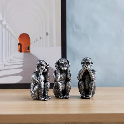 WiseChimp™ | Ensemble de statues symboliques à forte signification