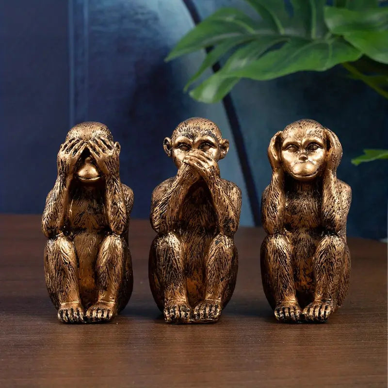WiseChimp™ | Ensemble de statues symboliques à forte signification