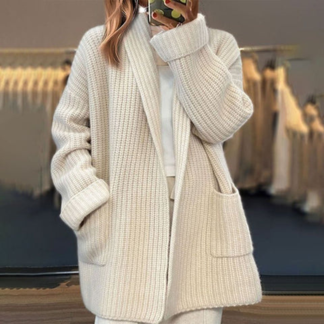 Maëlle™ | Cardigan en Maille de Luxe aux Détails Intemporels
