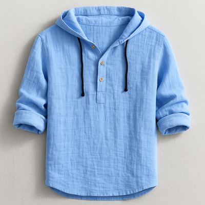 Louis™ | Chemise à Capuche en Lin de Luxe pour Toute Occasion