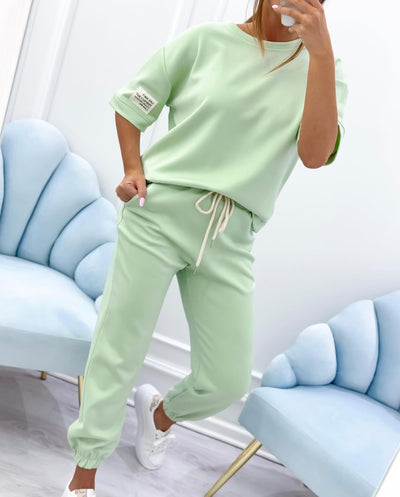 Nalaya™ | Ensemble Deux Pièces Luxe en Douces Teintes Pastel
