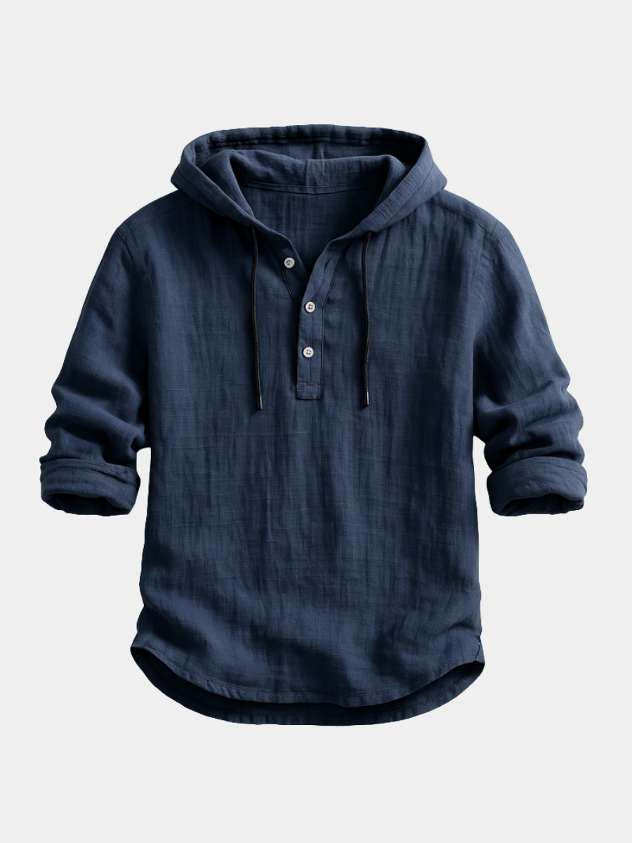 Louis™ | Chemise à Capuche en Lin de Luxe pour Toute Occasion