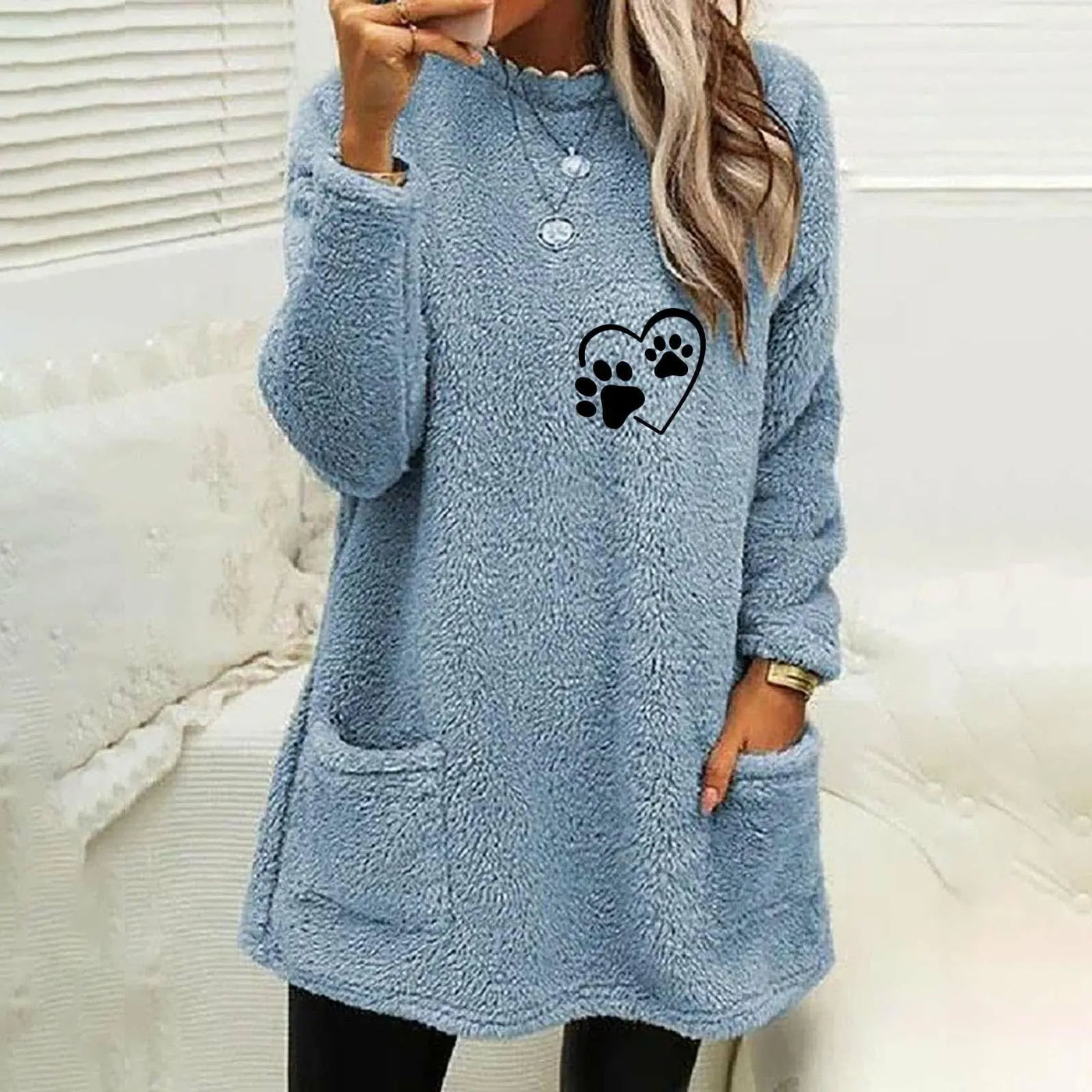 Pull Nuage™ | Bleu Ciel Cœur