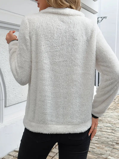 Pull Nuage™ | Cosy Demi-Zip Blanc