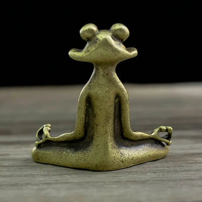 Sébastien™ | Figurine Méditative en Laiton Massif