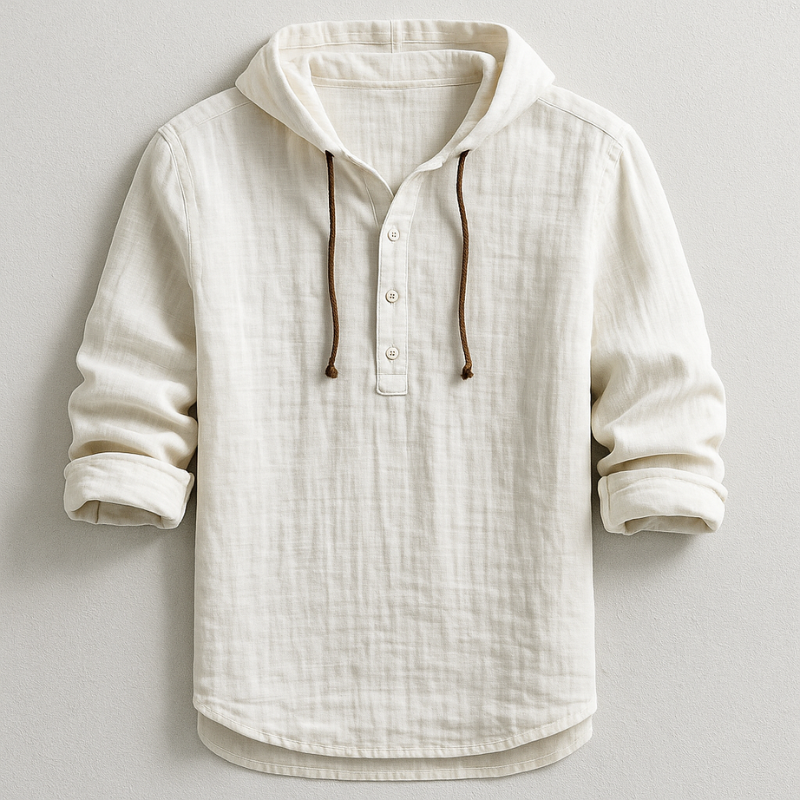 Louis™ | Chemise à Capuche en Lin de Luxe pour Toute Occasion
