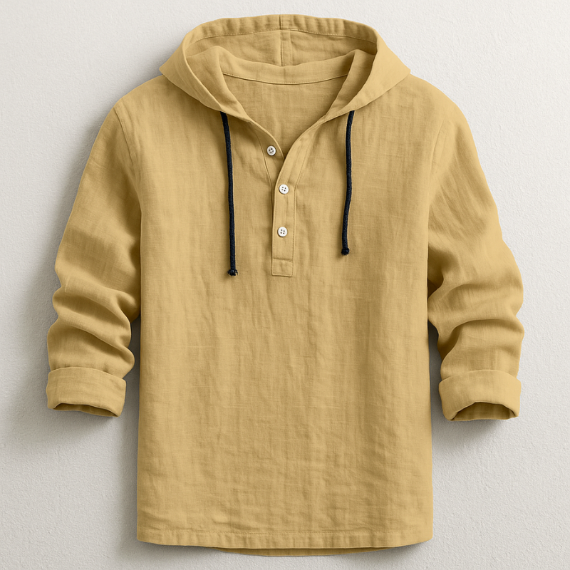Louis™ | Chemise à Capuche en Lin de Luxe pour Toute Occasion