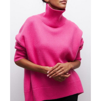 Valeria™ | Pull Col Roulé en Cachemire, Élégance Intemporelle