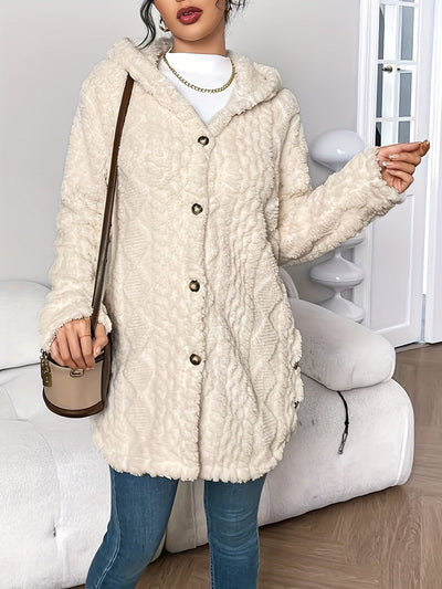 Elena™ | Veste à Capuche en Fausse Fourrure avec Détails de Luxe