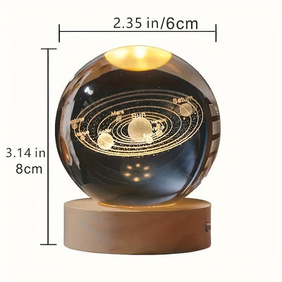 LumiOrbe™ | Lampe LED 3D en cristal, édition limitée