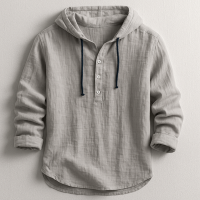 Louis™ | Chemise à Capuche en Lin de Luxe pour Toute Occasion