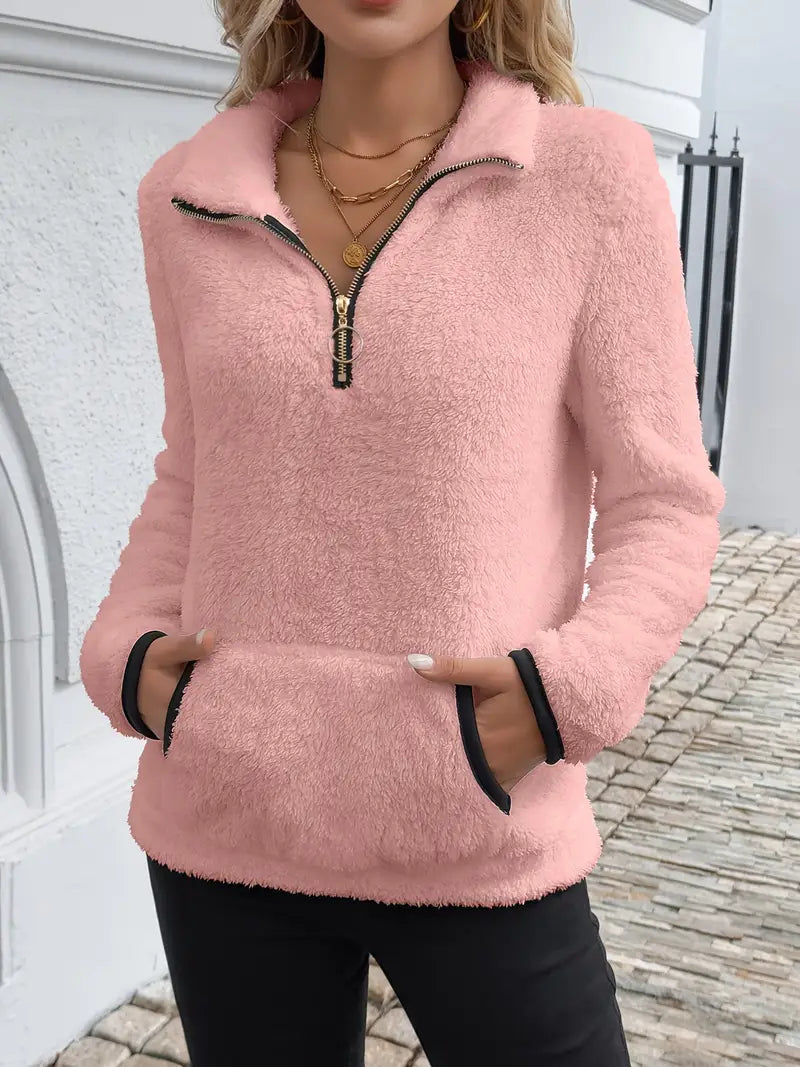 Pull Nuage™ | Cosy Demi-Zip Blanc