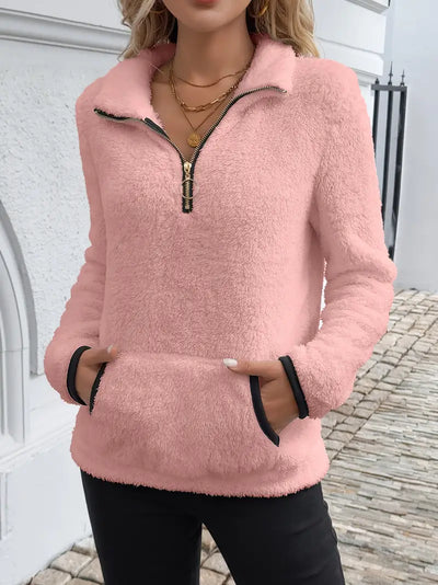 Pull Nuage™ | Cosy Demi-Zip Blanc