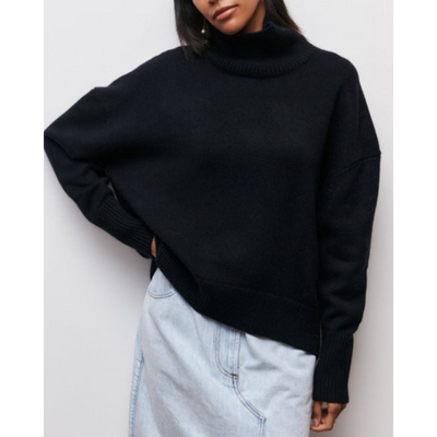 Valeria™ | Pull Col Roulé en Cachemire, Élégance Intemporelle