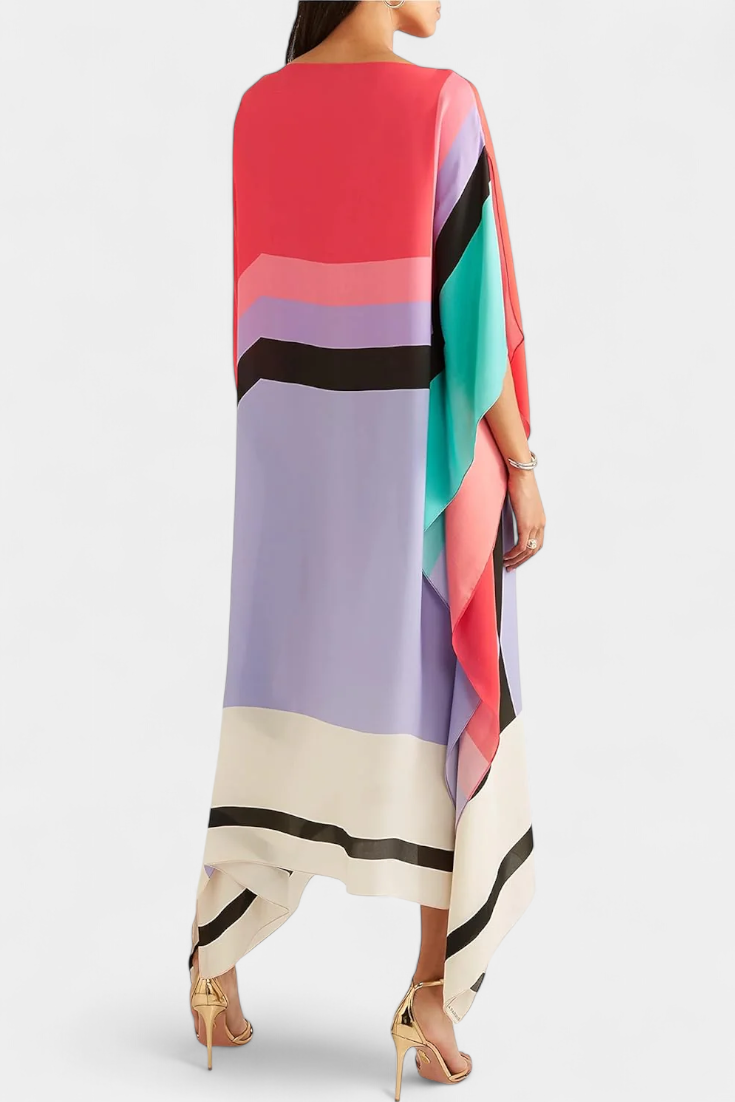 Elenora™ | Caftan Luxe à Imprimé Géométrique