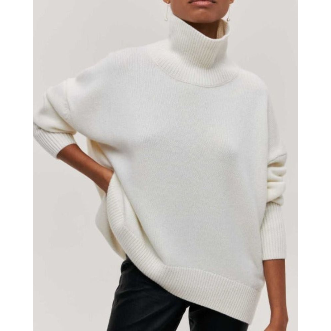 Valeria™ | Pull Col Roulé en Cachemire, Élégance Intemporelle