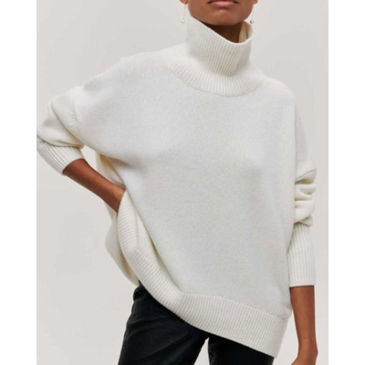Valeria™ | Pull Col Roulé en Cachemire, Élégance Intemporelle