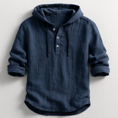 Louis™ | Chemise à Capuche en Lin de Luxe pour Toute Occasion