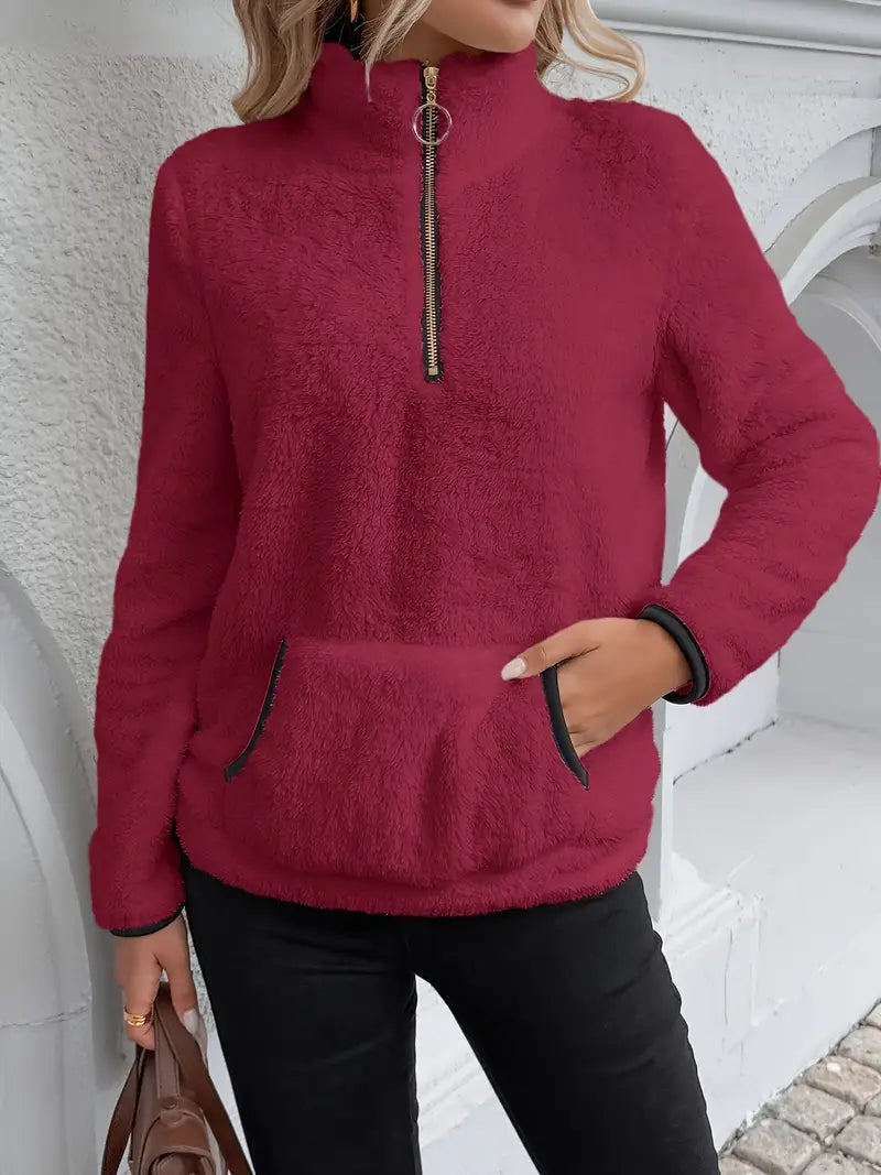 Pull Nuage™ | Cosy Demi-Zip Blanc