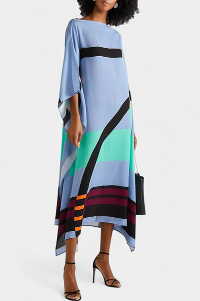 Elenora™ | Caftan Luxe à Imprimé Géométrique