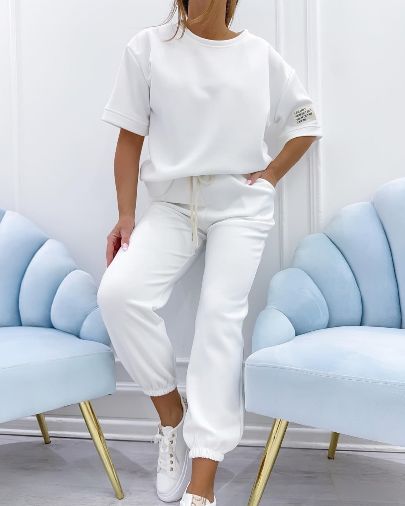 Nalaya™ | Ensemble Deux Pièces Luxe en Douces Teintes Pastel
