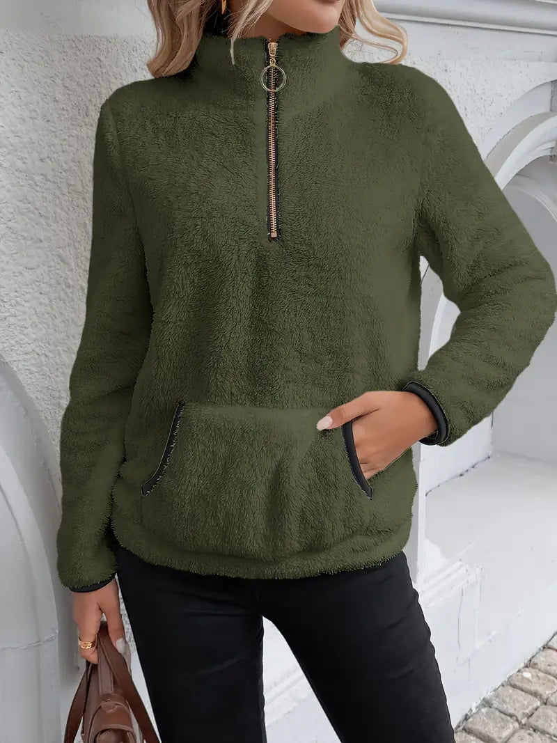 Pull Nuage™ | Cosy Demi-Zip Blanc