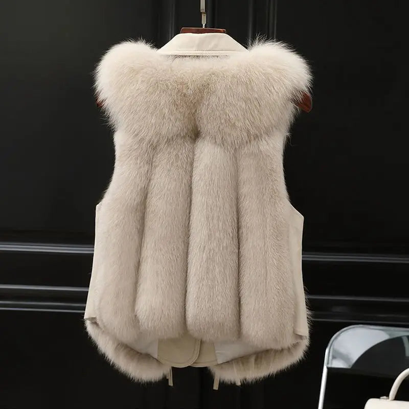 Aurélie™ | Gilet en Fausse Fourrure de Luxe avec Détails Modernes