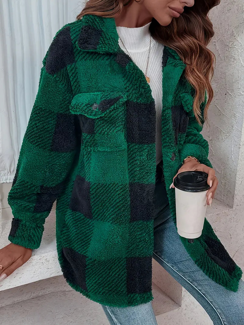 Bella™ | Manteau Élégant à Carreaux