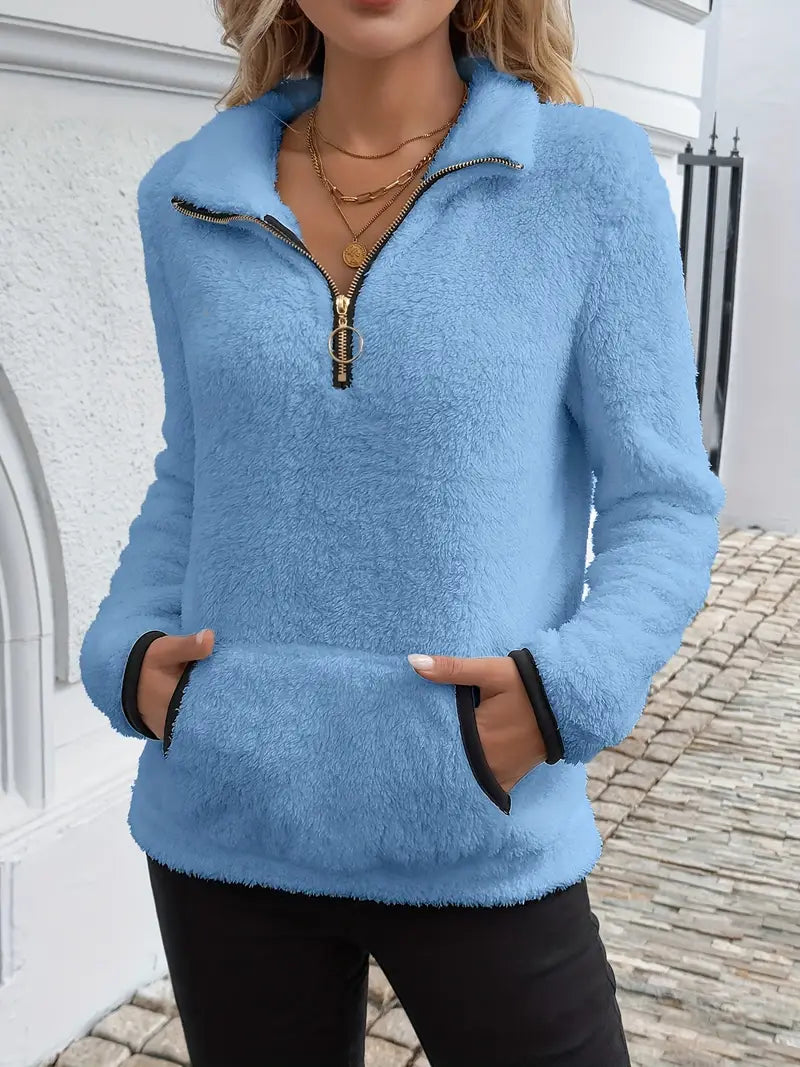 Pull Nuage™ | Cosy Demi-Zip Blanc
