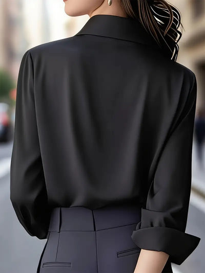 Amiliana™ | Chemise Tailleur Luxe à Boutons Cachés