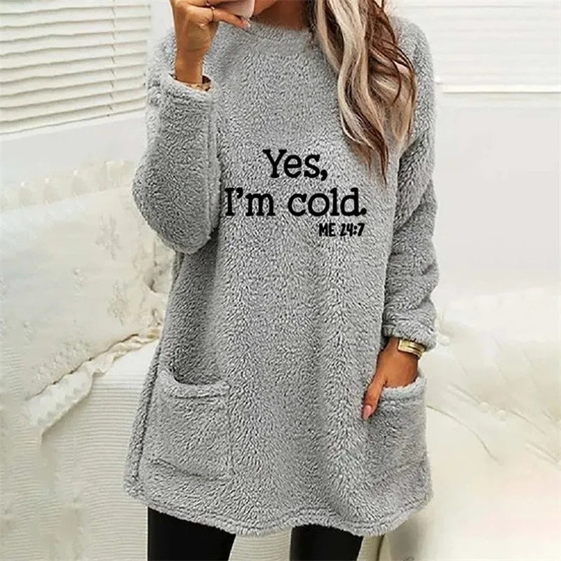 Pull Nuage™ | Yes I'm Cold Gris