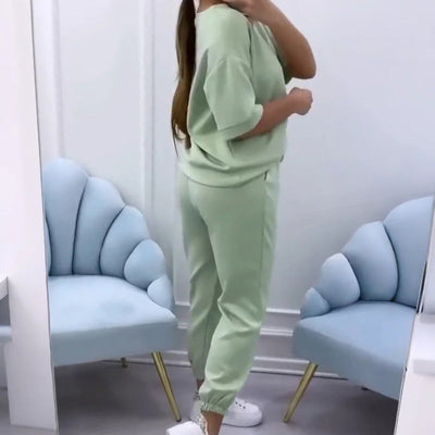 Nalaya™ | Ensemble Deux Pièces Luxe en Douces Teintes Pastel