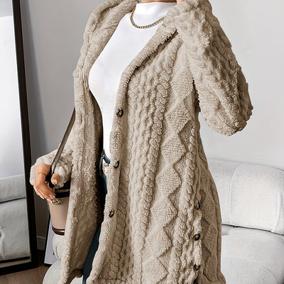 Elena™ | Veste à Capuche en Fausse Fourrure avec Détails de Luxe
