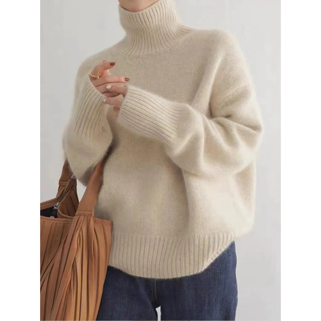 Ellee™ | Pull en Cachemire Élégant, Couleur Sophistiquée