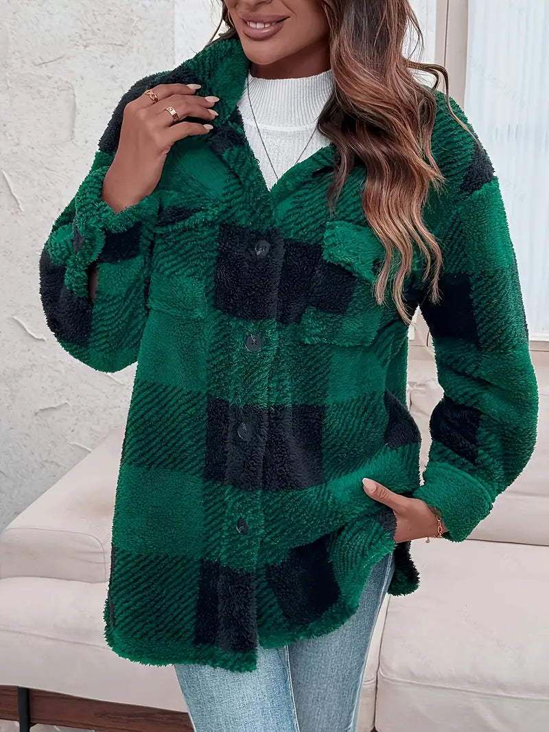 Bella™ | Manteau Élégant à Carreaux