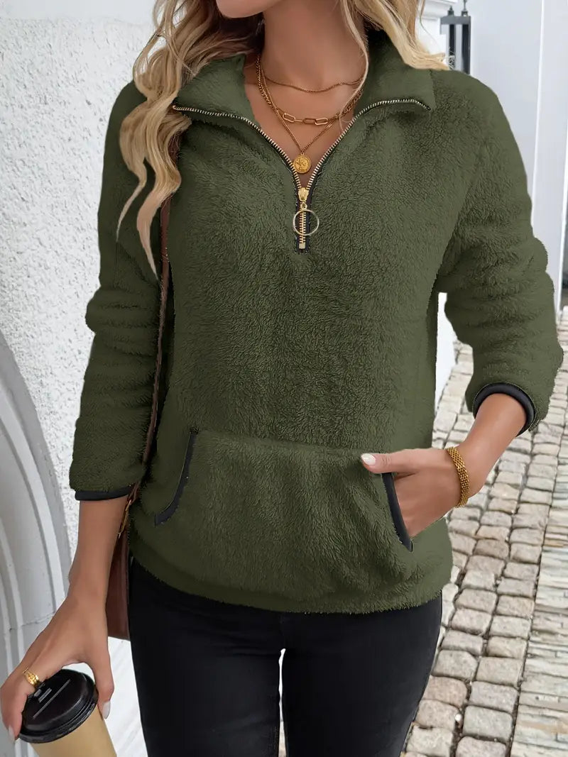 Pull Nuage™ | Cosy Demi-Zip Blanc