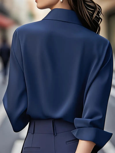Amiliana™ | Chemise Tailleur Luxe à Boutons Cachés