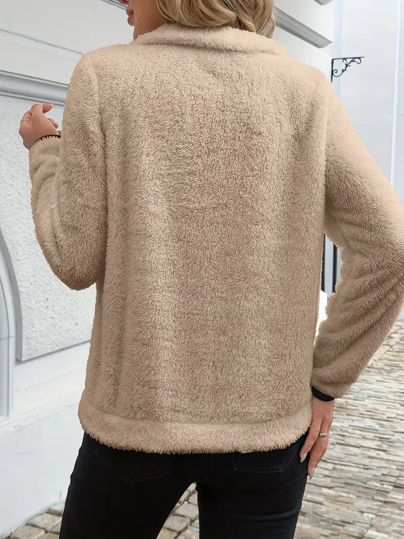 Pull Nuage™ | Cosy Demi-Zip Blanc