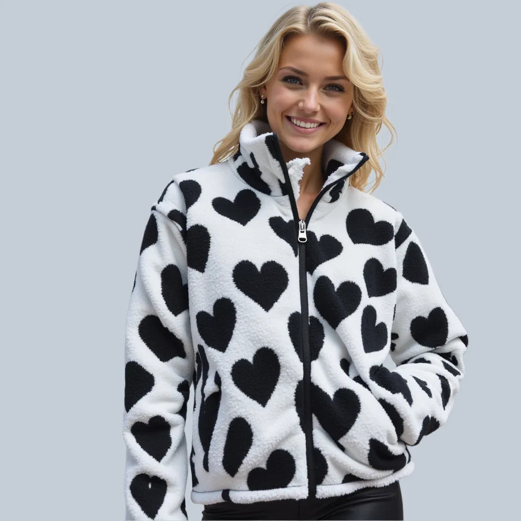Capucine™ | Veste Réversible en Forme de Cœur