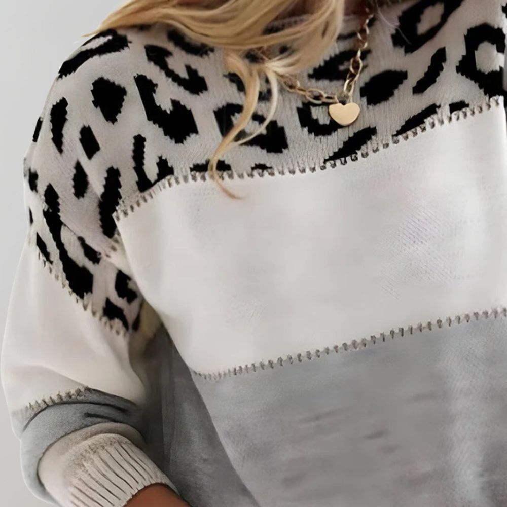 Charlène™ | Pull Léopard Décontracté au Style Raffiné