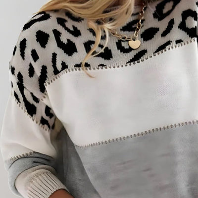 Charlène™ | Pull Léopard Décontracté au Style Raffiné