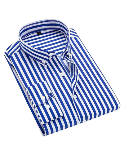 Noirhall™ | Chemise d'été rayée en coton premium
