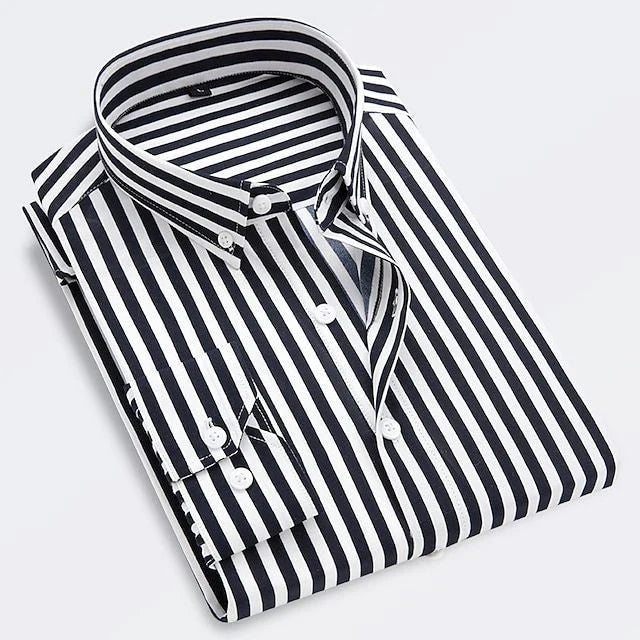 Noirhall™ | Chemise d'été rayée en coton premium