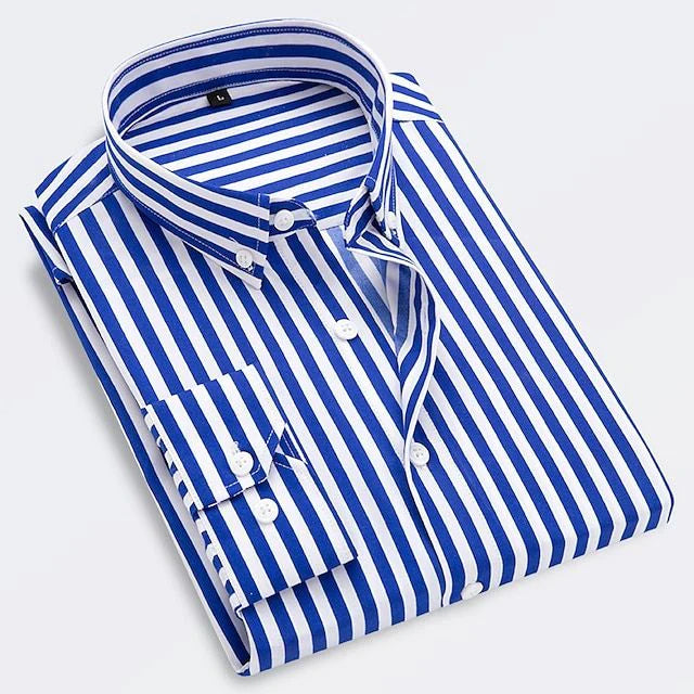 Noirhall™ | Chemise d'été rayée en coton premium