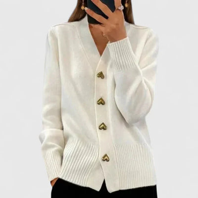 Colette™ | Cardigan à Boutons en Forme de Cœur