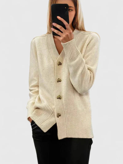 Colette™ | Cardigan à Boutons en Forme de Cœur